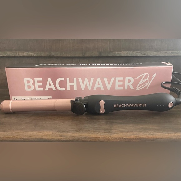 New in box. Beachwaver B1 Pink Curling Iron. Never used. - Picture 2 of 2